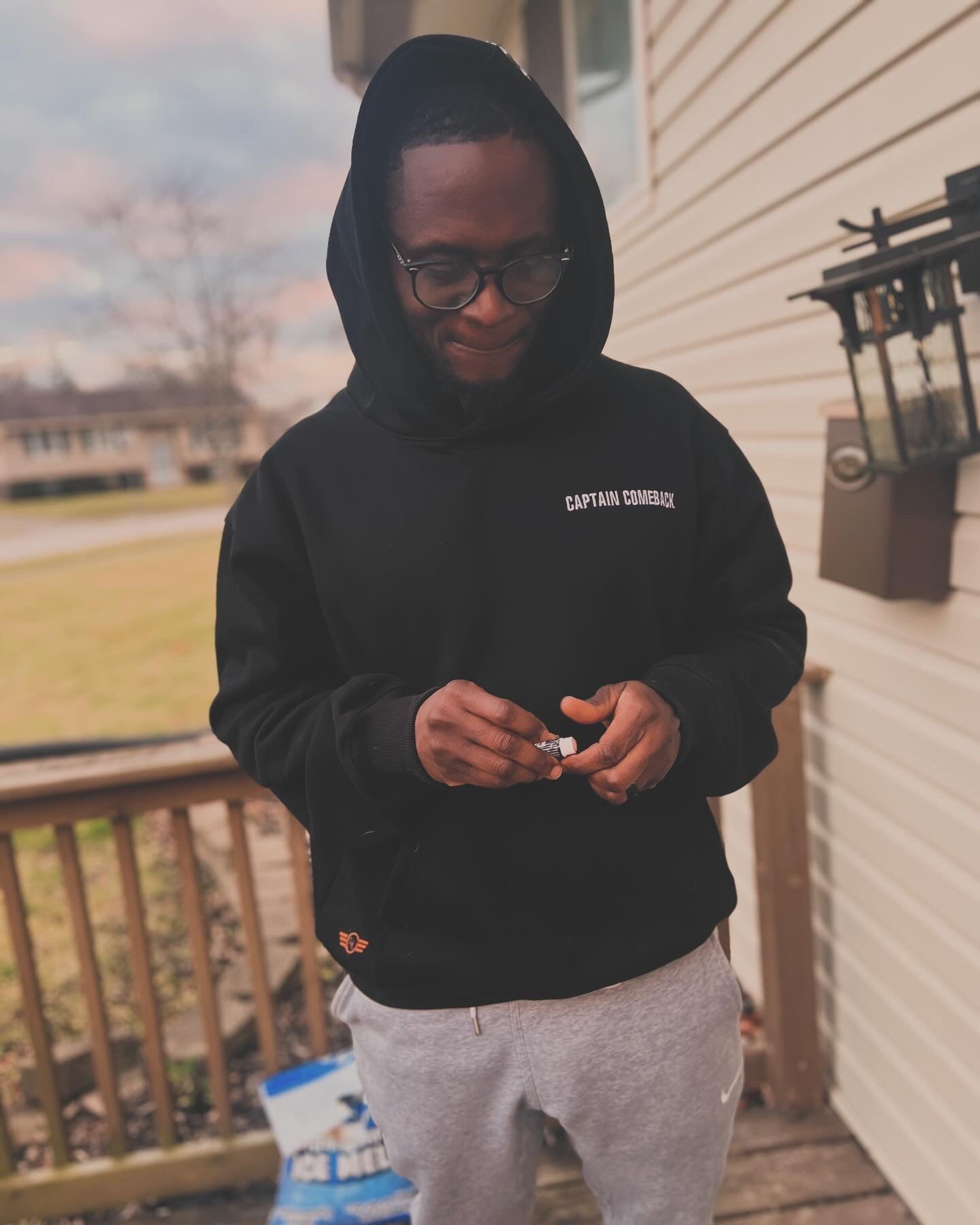 Black Oversized Hoodie