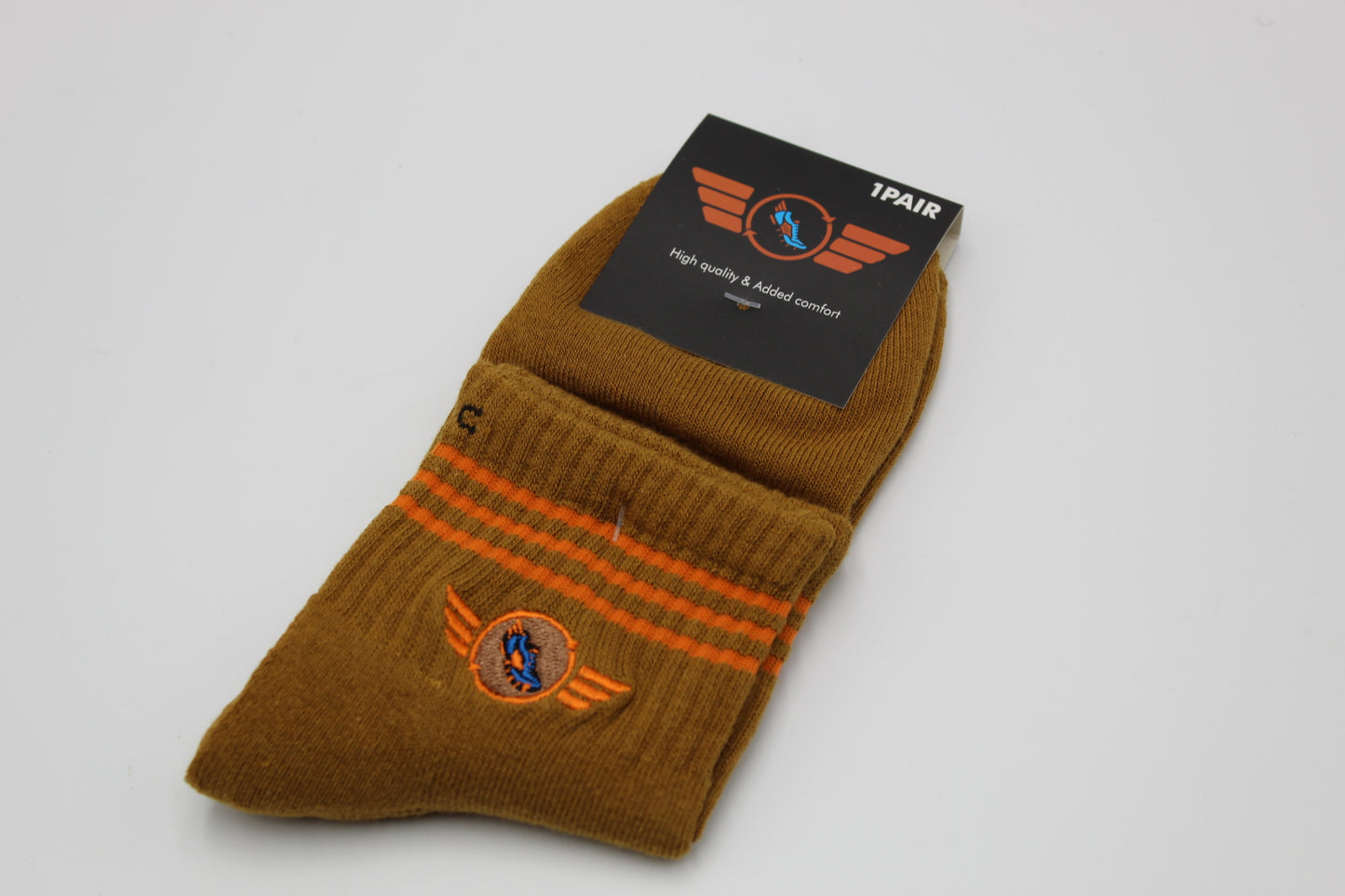 Brown Captain Comeback Quarter Length Socks(2.0)