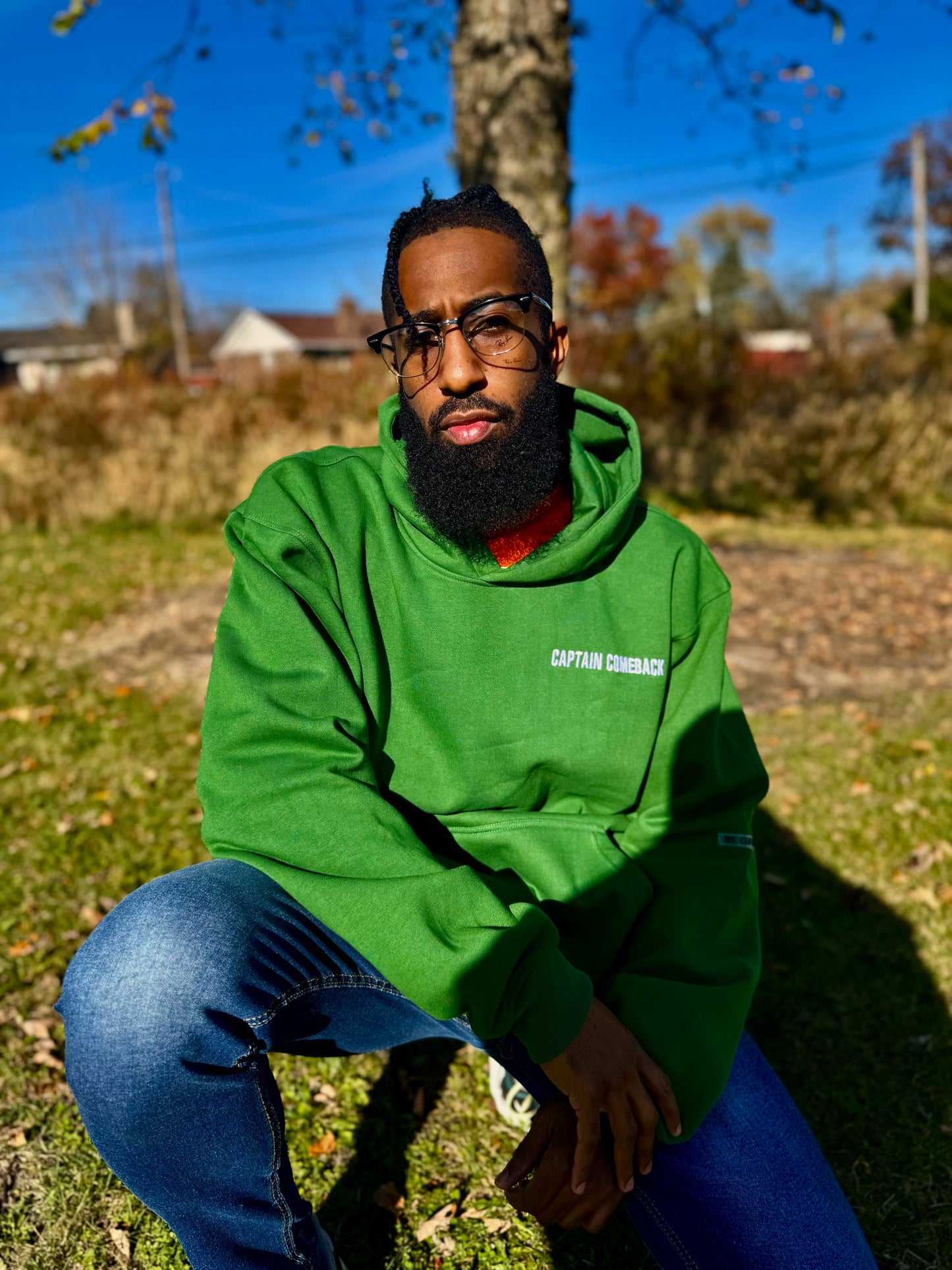 Green Oversized Hoodie