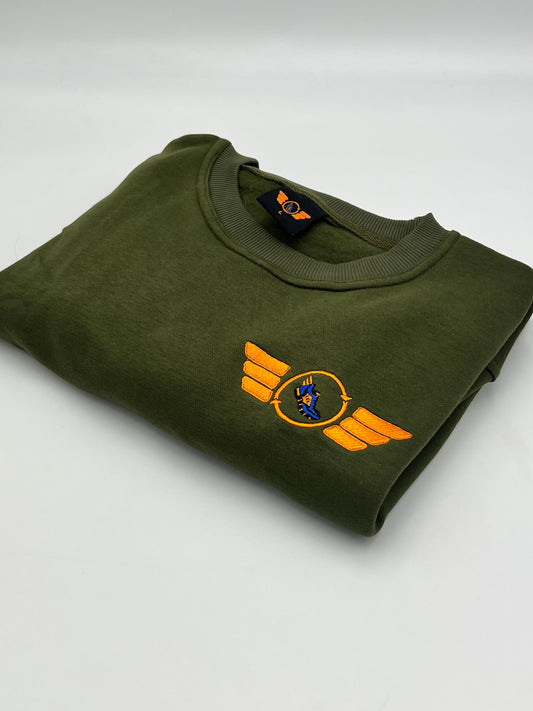 Olive Comeback Crewneck