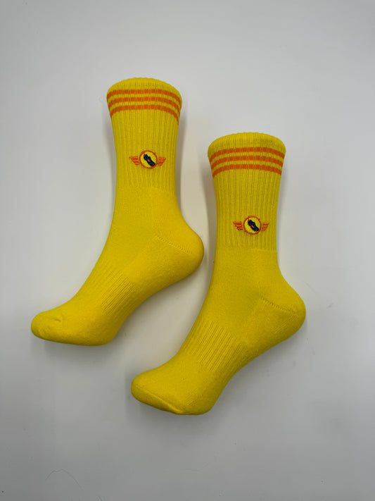 Yellow Captain Comeback Medium Length Socks(2.0)