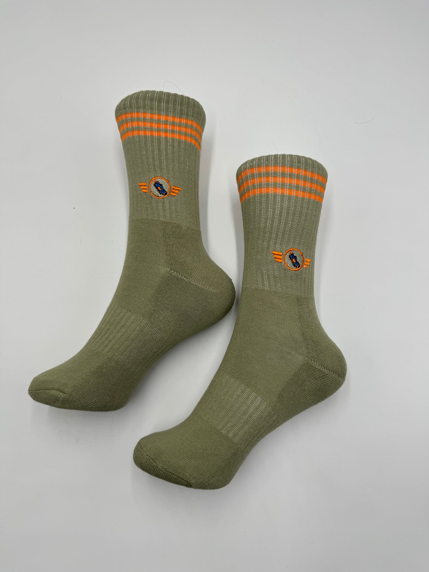 Olive Captain Comeback Medium Length Socks(2.0)