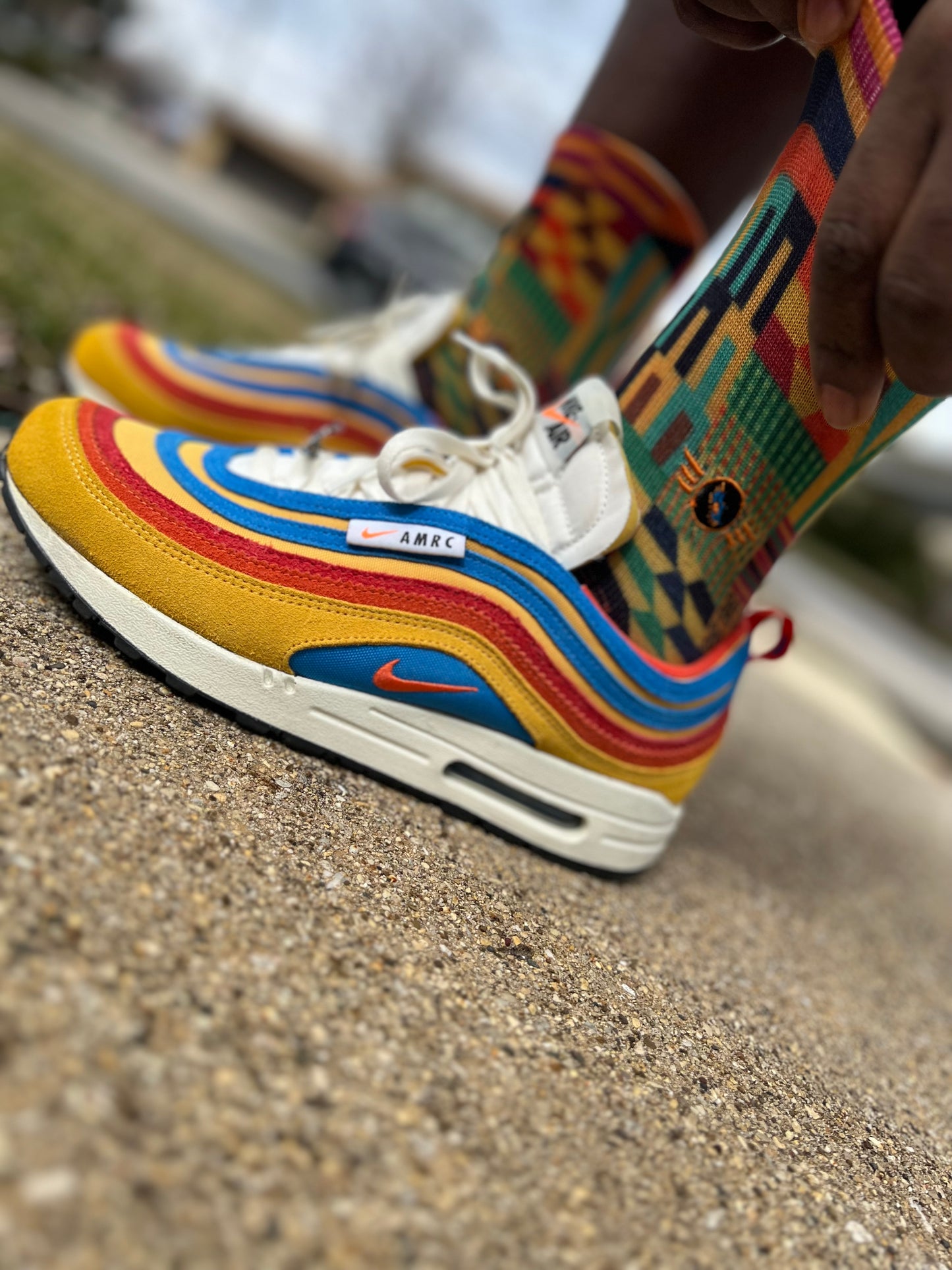 Copy of Ankara Native Medium Socks #2