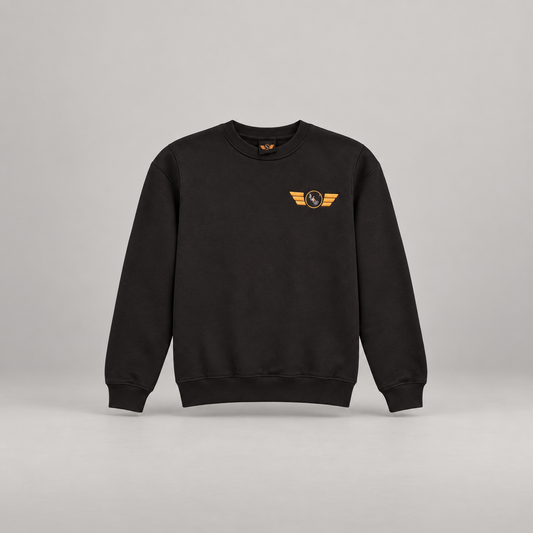 Black Comeback Crewneck