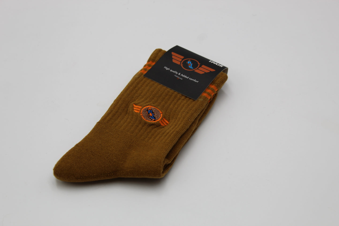 Brown Captain Comeback Medium Length Socks (2.0)